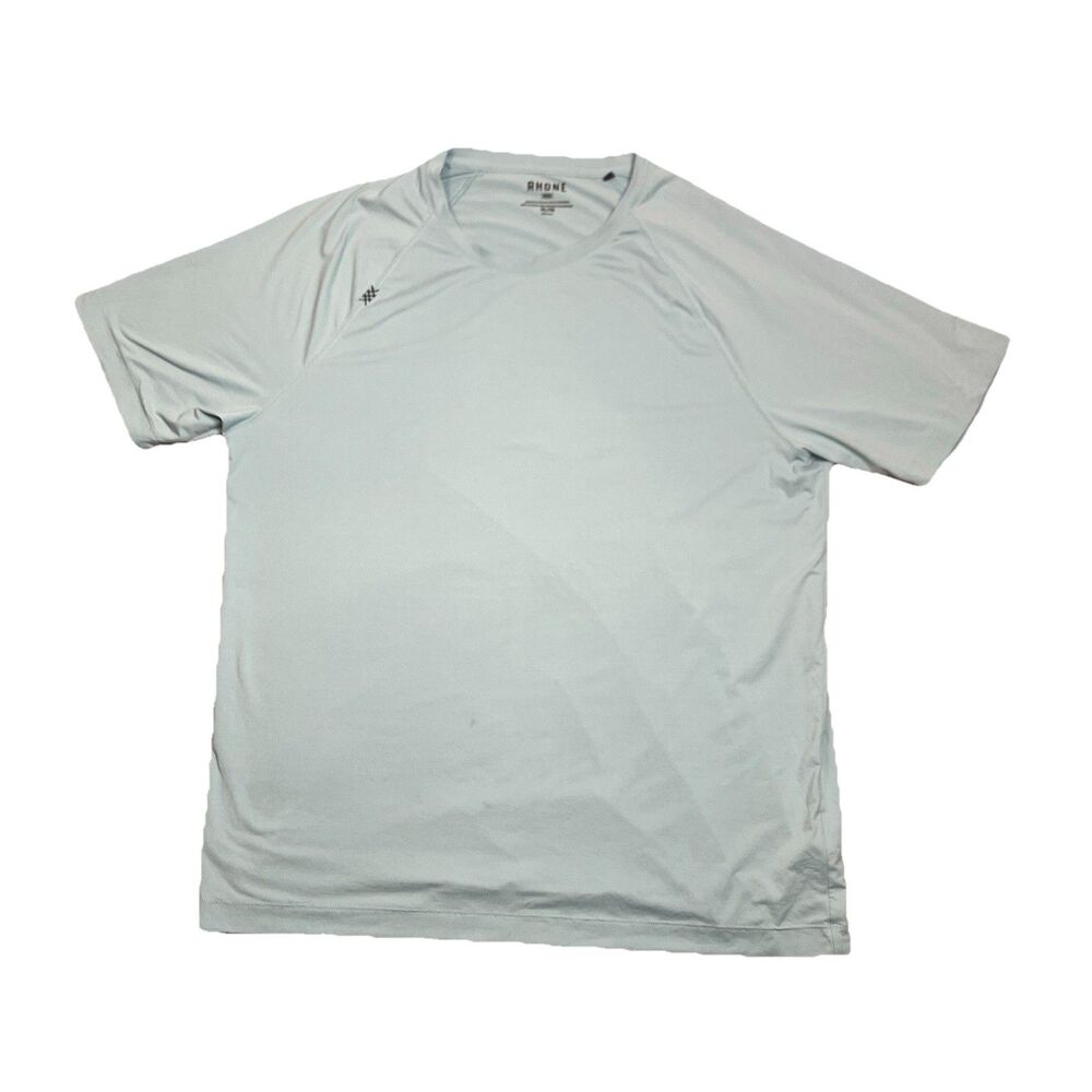 Rhone Performance Shirt Mens XL Light Blue Athletic Short Sleeve Stretch Workout - Picture 2 of 10